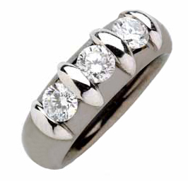 Anello Trilogy: " Fascetta Trylogi" — Arigiò, gioielli artigianali italiani