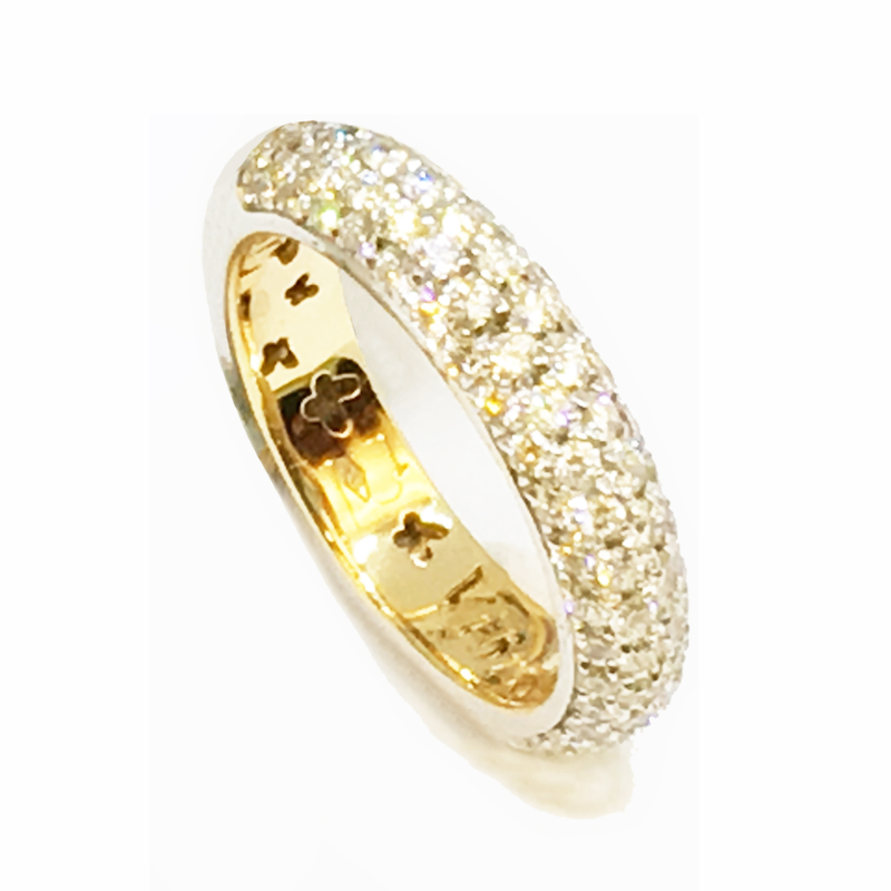 Anello banana oro e diamanti — Arigiò, gioielli artigianali italiani