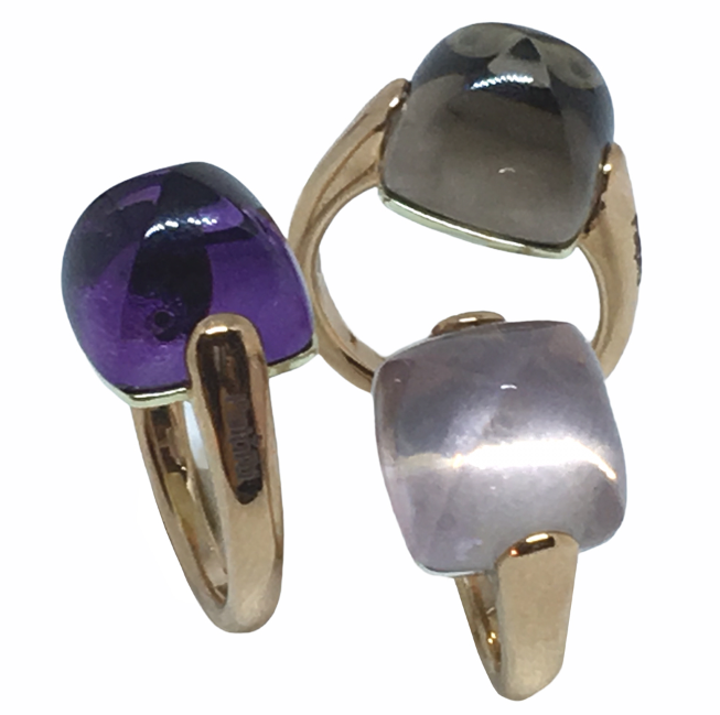 Anello "Cuspide" Maxi in oro e semi-prezioso — Arigiò, gioielli artigianali italiani
