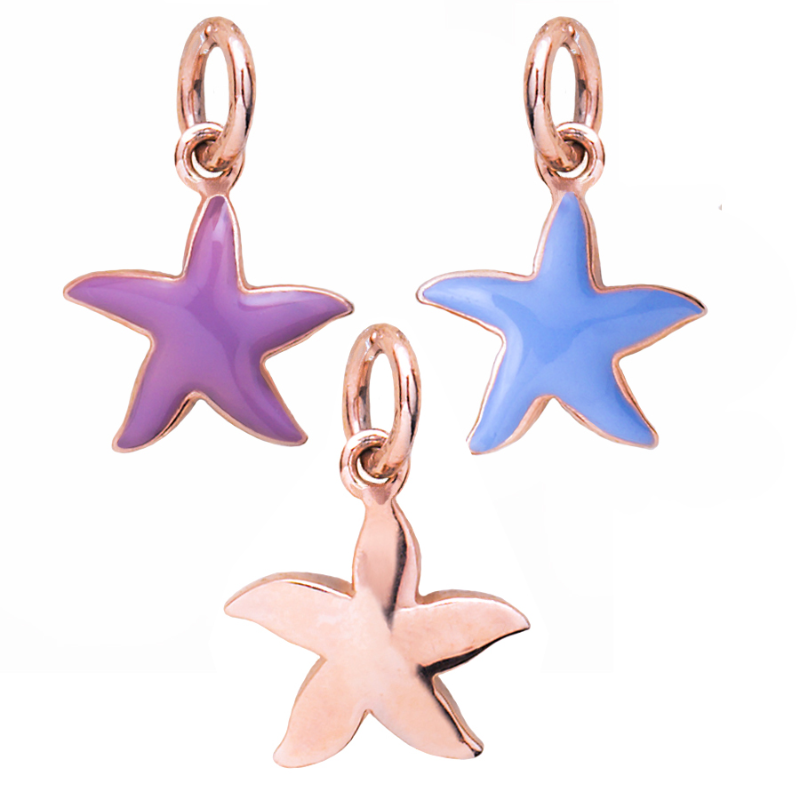 Stellina in oro o in oro e smalto — Collezione Città del Vento — Arigiò, gioielli artigianali italiani