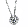 Vip. Collana DD oro bianco e diamante 0,50 — Arigiò, gioielli artigianali italiani