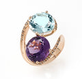 Anello solitario diamante oro 18k rif. 6469 — Collezione Palpiti — Arigiò, gioielli artigianali italiani