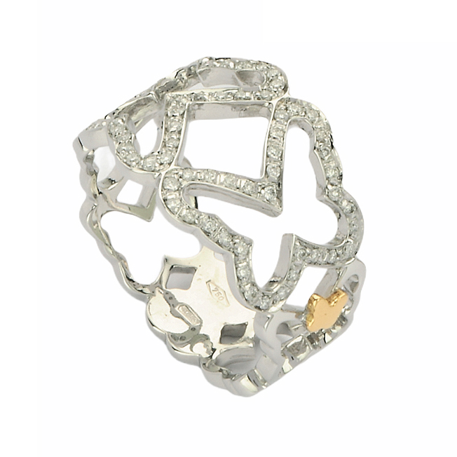 Anello "Incanto" B oro e diamanti — Arigiò, gioielli artigianali italiani