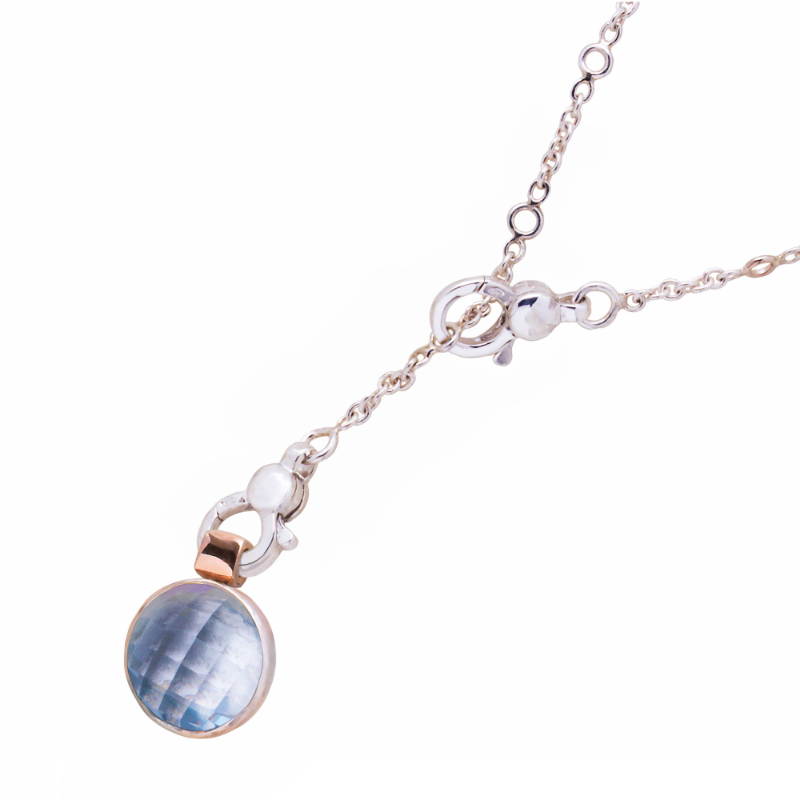 Collana "Rolò doppio moschettone" — Collezione Città del Vento — Arigiò, gioielli artigianali italiani
