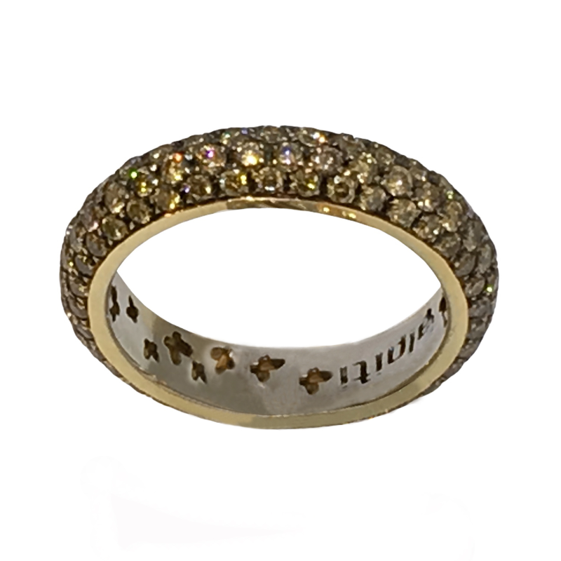 Anello banana oro e diamanti — Arigiò, gioielli artigianali italiani