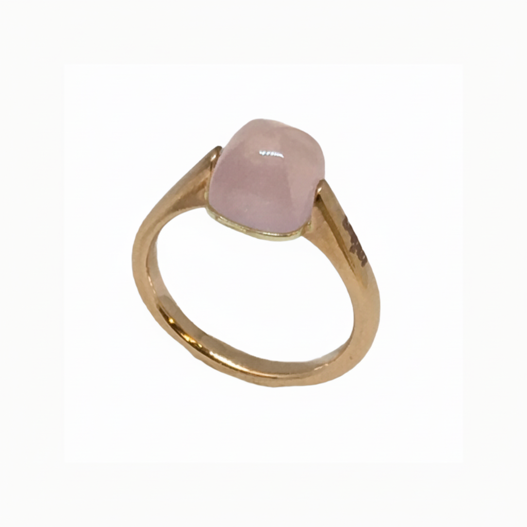 Anello "Cuspide" mini oro e semi-prezioso — Arigiò, gioielli artigianali italiani