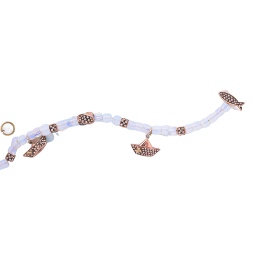 Bracciale con componenti in Diamanti BW — Collezione Città del Vento — Arigiò, gioielli artigianali italiani