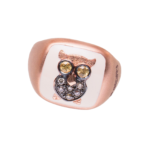 Anello Civetta — Collezione Palpiti — Arigiò, gioielli artigianali italiani