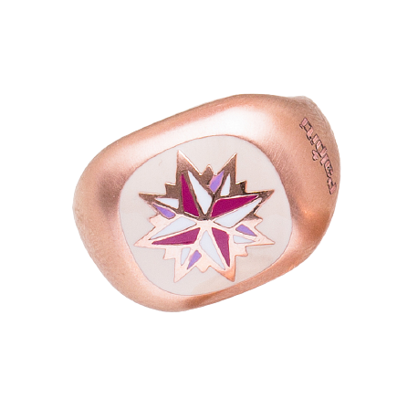 Anello Rosa dei Venti — Collezione Città del Vento — Arigiò, gioielli artigianali italiani