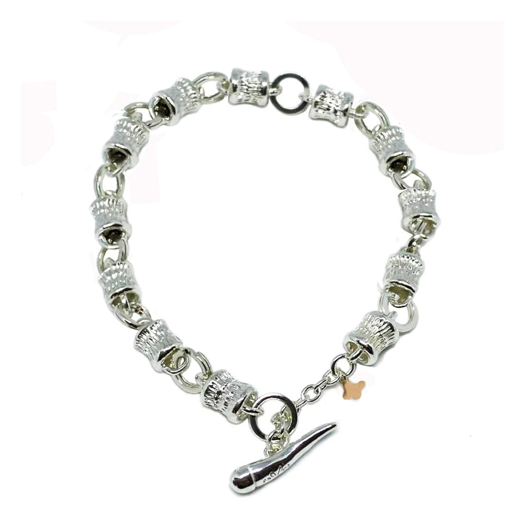 Bracciale 'Grimaldi' con "Cornetto" — Collezione Città del Vento — Arigiò, gioielli artigianali italiani