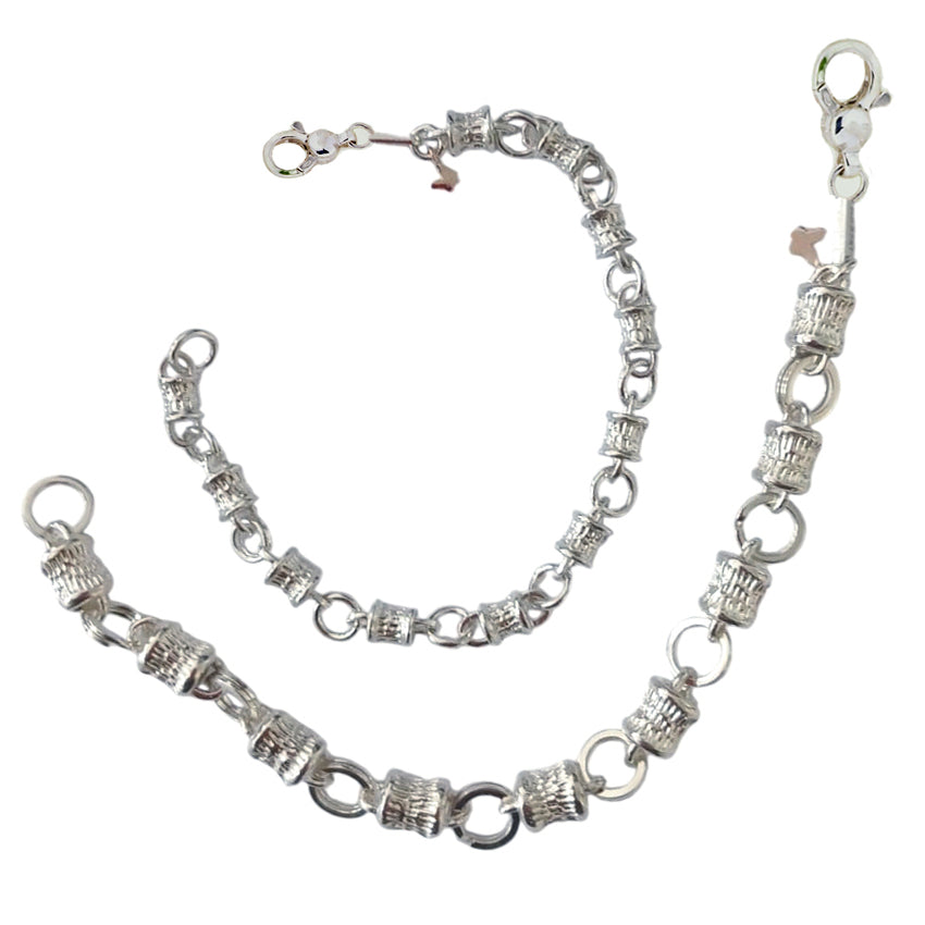 Bracciale 'Grimaldi' con Moschettone — Collezione Città del Vento — Arigiò, gioielli artigianali italiani