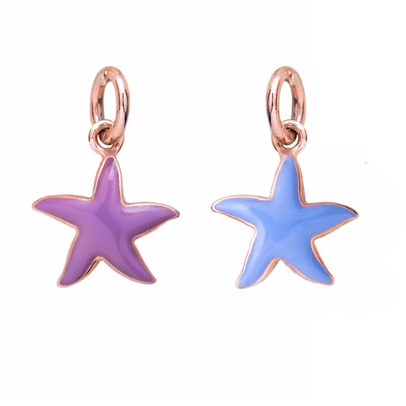 Stellina in oro o in oro e smalto — Collezione Città del Vento — Arigiò, gioielli artigianali italiani