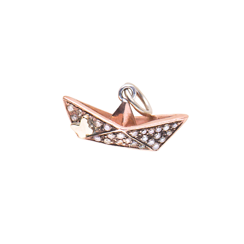 Bracciale con componenti in Diamanti BW — Collezione Città del Vento — Arigiò, gioielli artigianali italiani