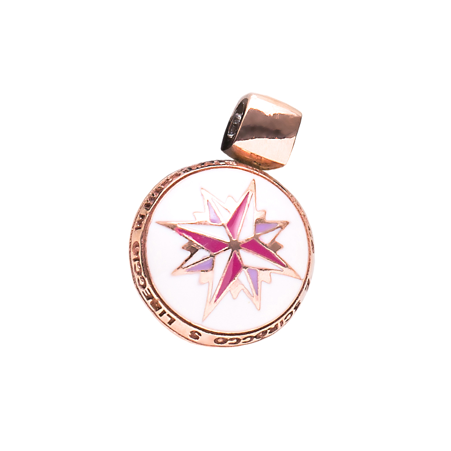 Ciondolo Rosa dei Venti Oro — Collezione Città del Vento — Arigiò, gioielli artigianali italiani