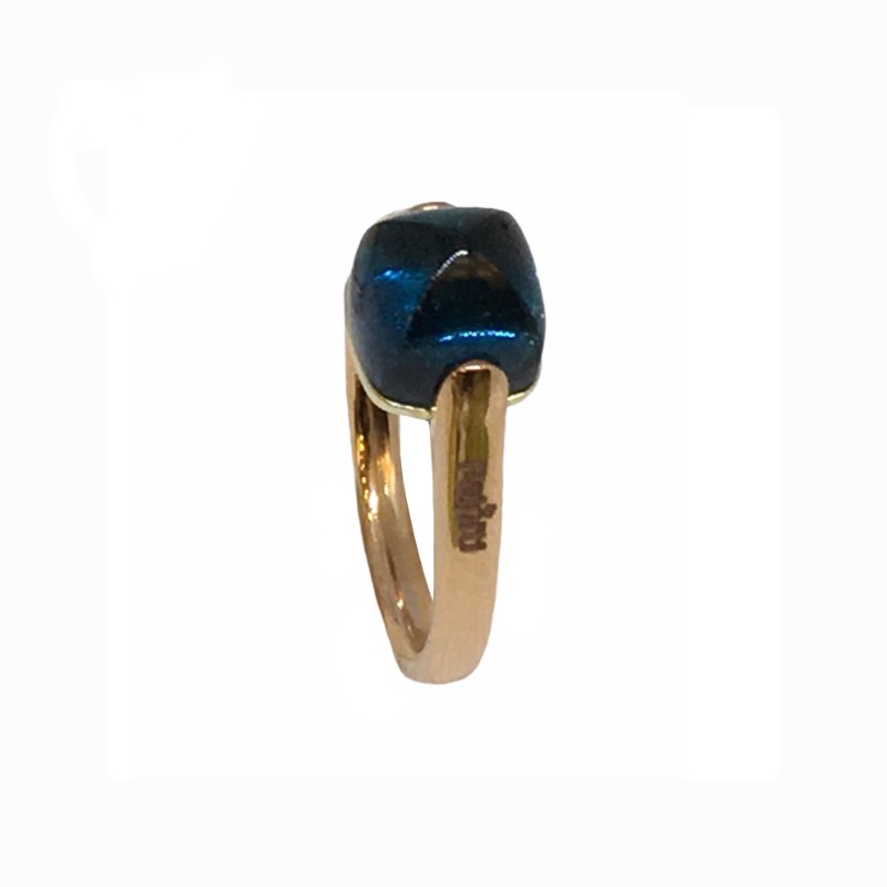 Anello "Cuspide" mini oro e semi-prezioso — Arigiò, gioielli artigianali italiani