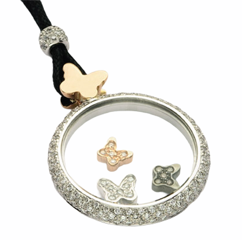 Pendente “Sogno” oro e diamanti — Collezione Palpiti — Arigiò, gioielli artigianali italiani