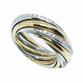 Anello "Multifedi" Oro e Diamanti — Arigiò, gioielli artigianali italiani