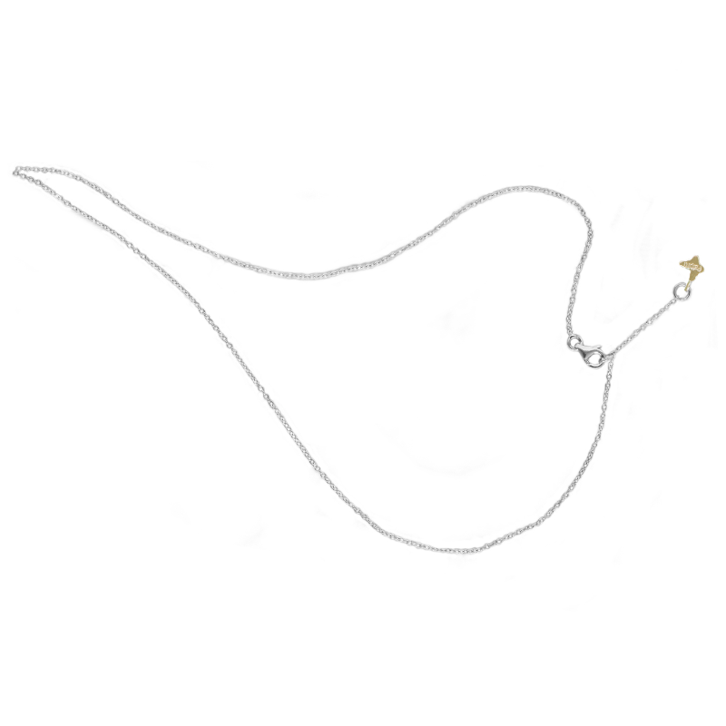 Catenina Oro Bianco 18K — Collezione Città del Vento — Arigiò, gioielli artigianali italiani