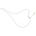 Catenina Oro Bianco 18K — Collezione Città del Vento — Arigiò, gioielli artigianali italiani