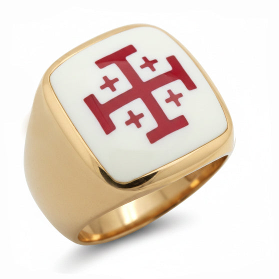 Anello Mignolo con Croce dei Cavalieri dell'Ordine del Santo Sepolcro