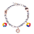 Bracciale Tre Salvagenti smalto e Oro