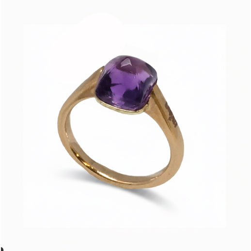 Anello "Magia” Cuspide mini in semi preziosi e oro.