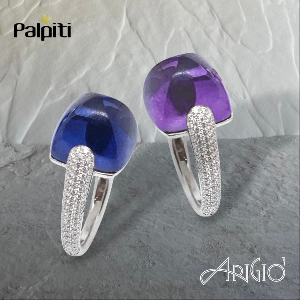 Anello "Magia” Cuspide Maxi in oro e semi-prezioso