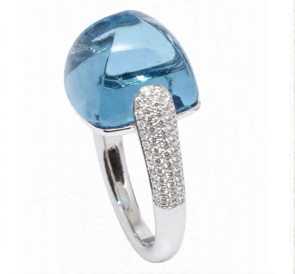 Anello "Magia” Cuspide Maxi in oro e semi-prezioso