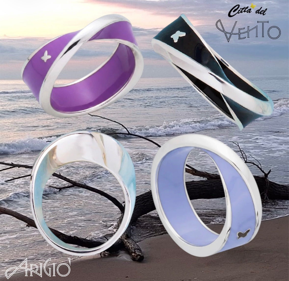 Anello Catullo in argento e smalto
