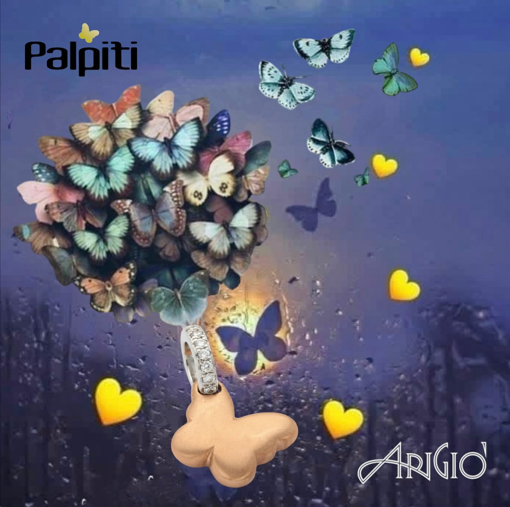 Pendente Farfalla oro e diamanti