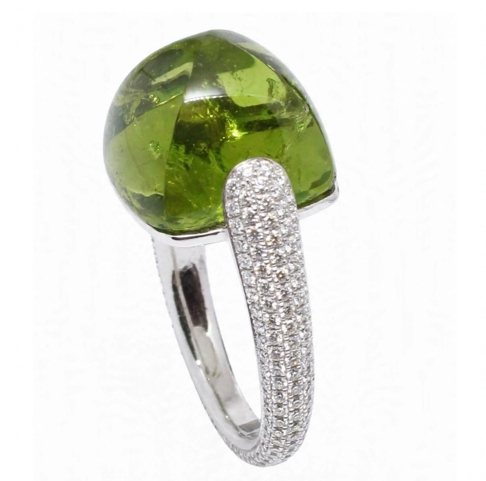 Anello "Magia” Cuspide Maxi in oro e semi-prezioso