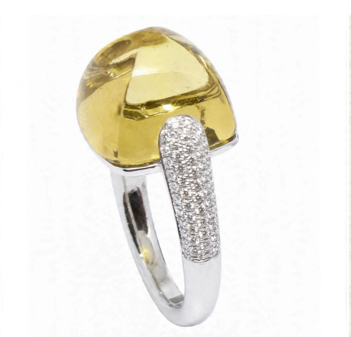 Anello "Magia” Cuspide Maxi in oro e semi-prezioso
