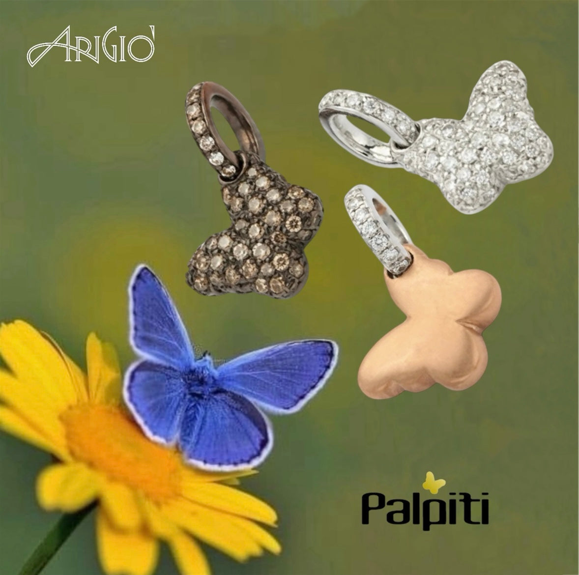 Pendente Farfalla oro e diamanti