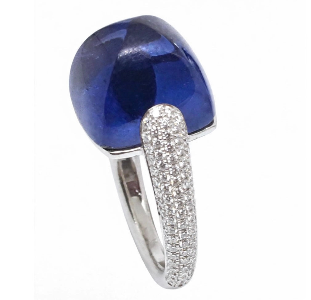 Anello "Magia” Cuspide Maxi in oro e semi-prezioso