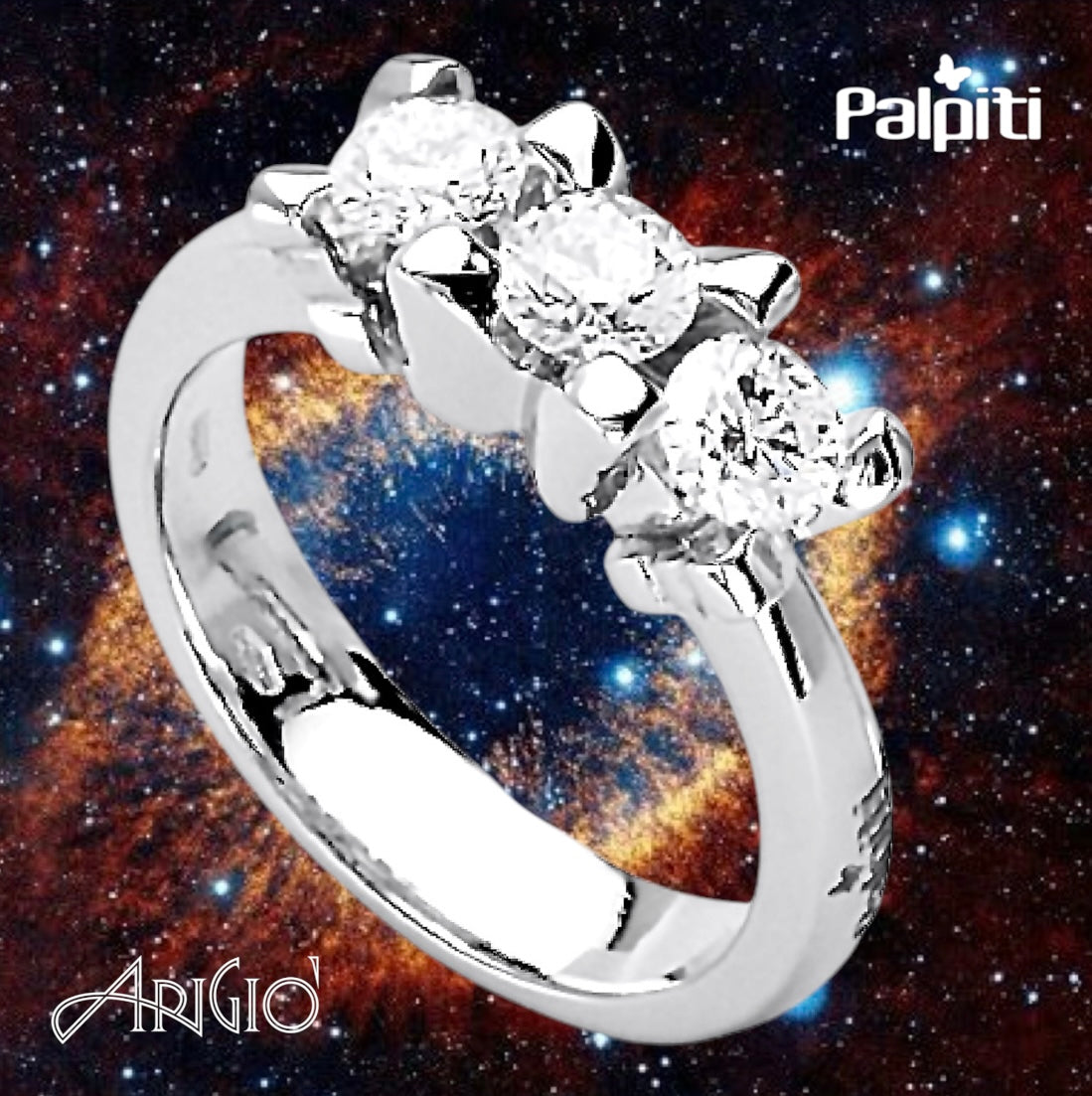 Anello Threeflight:  Essenza Trilogy