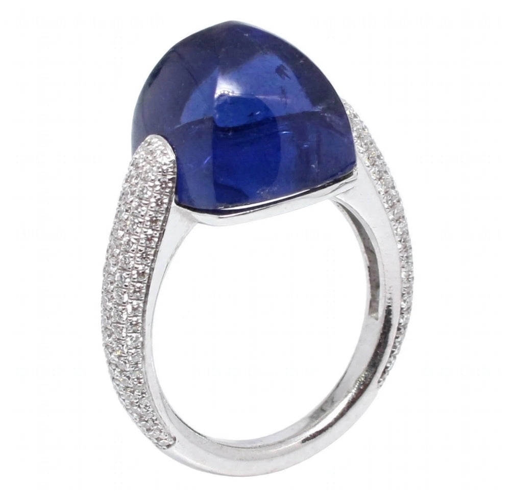 Anello "Magia” Cuspide Maxi in oro e semi-prezioso