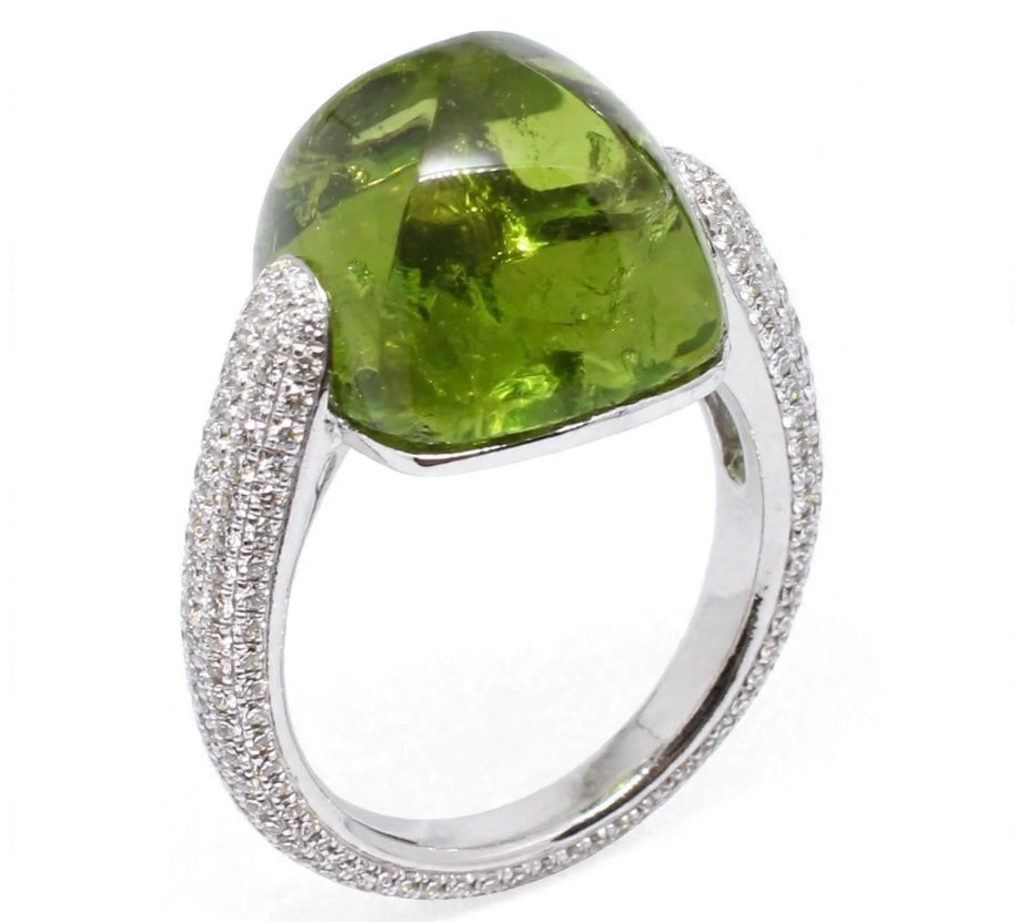 Anello "Magia” Cuspide Maxi in oro e semi-prezioso