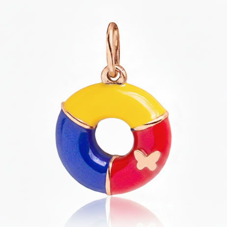 Bracciale Tre Salvagenti smalto e Oro