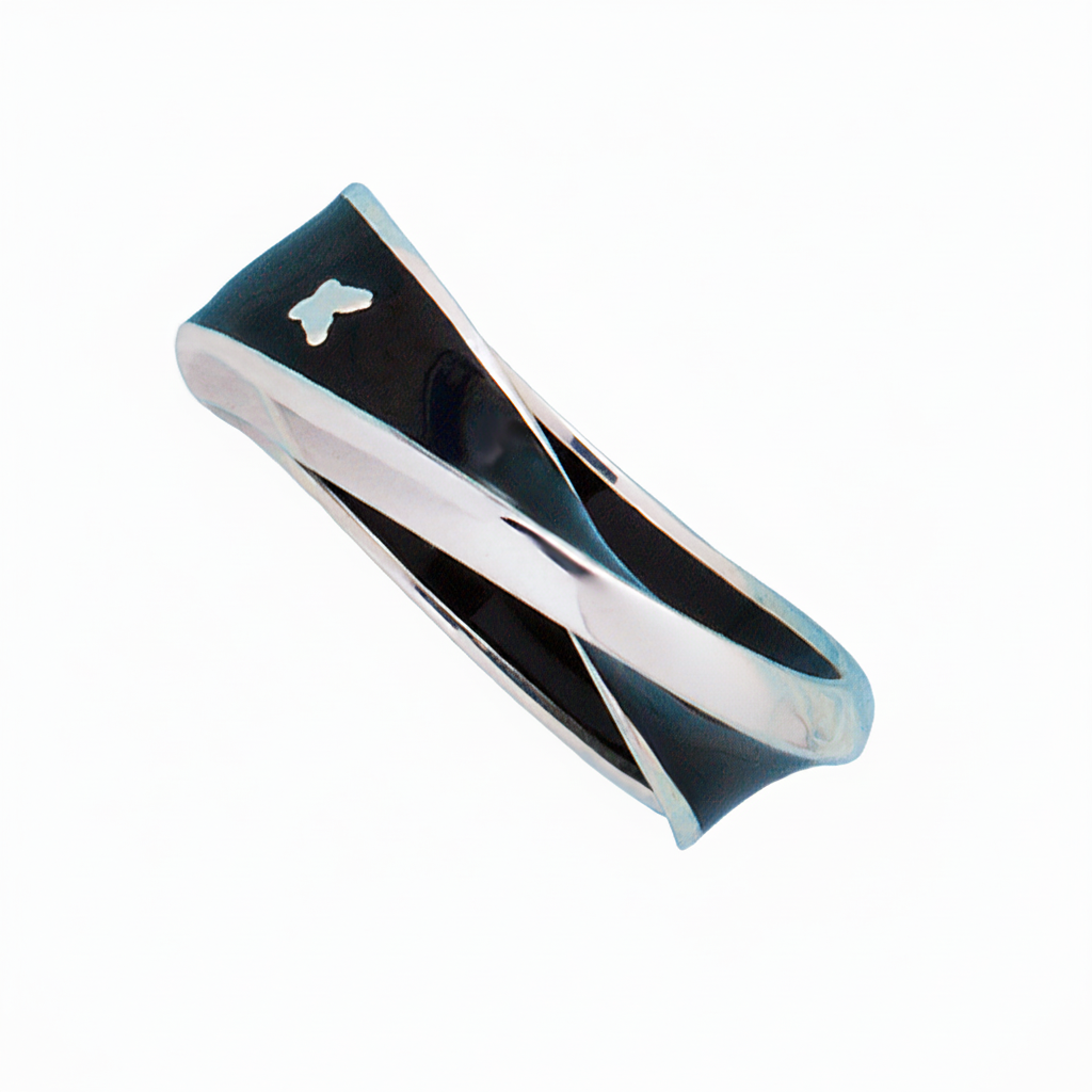 Anello Catullo in argento e smalto