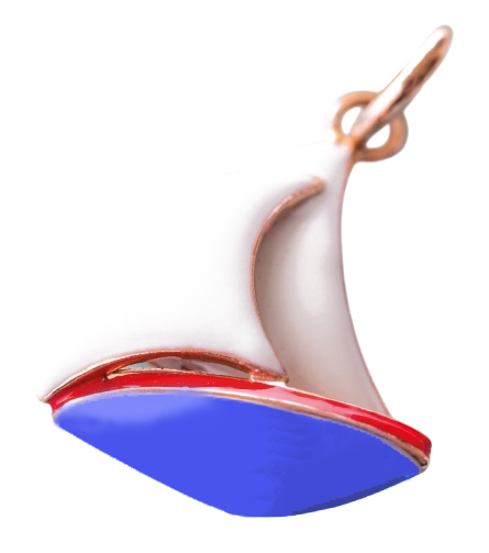 Ciondolo barca regata.