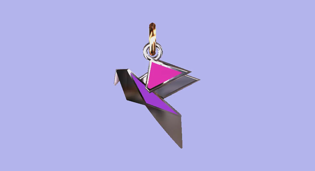 Ciondolo Origami "Falco"