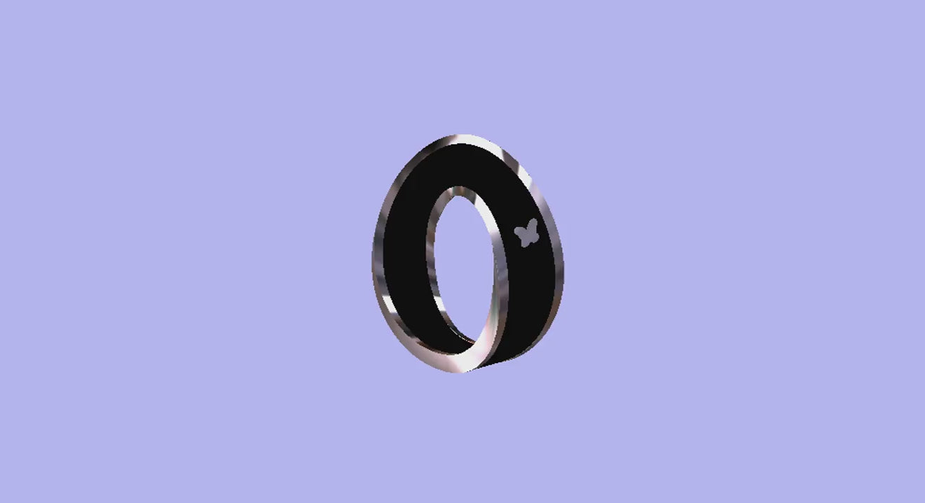 Anello Catullo in argento e smalto