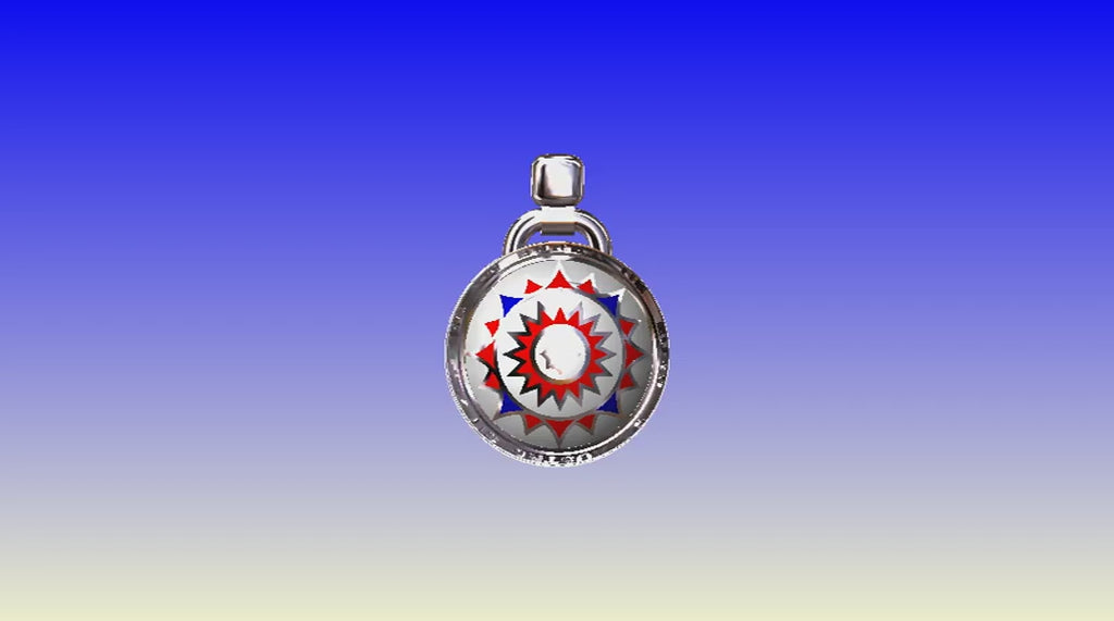 Ciondolo Rosa dei Venti Argento