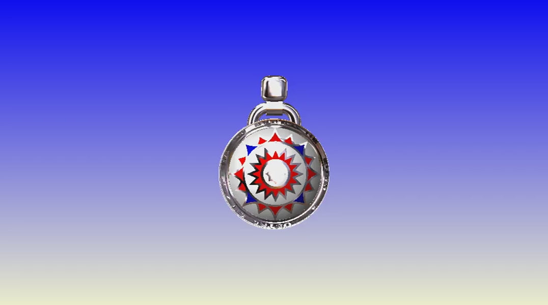 Ciondolo Rosa dei Venti Argento